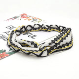 Women Headband New Fashion Hair Bands Bohemian Cross Elastic Hair Band For Ladies Black Purple Female Head band Hair Accessories