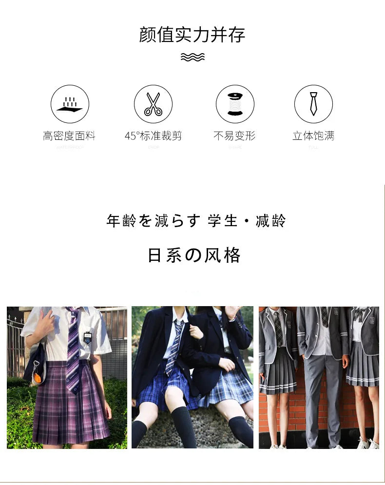 Lazy JK Ties Women Plaid Neck Tie Girls Japanese Style for Jk Uniform Cute Necktie Plaid Uniform School Accessories