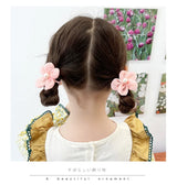 10Pcs Children's mesh flower hair loop with good elasticity, baby tie headband, princess headwear, cute girl elastic band