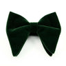 Mens Oversized Bow Tie Solid Velvet Bowtie Wedding Party Tuxedo Adjustable Necktie Big Bow Tie