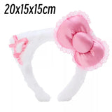Kawaii Anime Cartoon Fashion Cat Hairband Bow Plush Hair Accessories Decorate Creative Personality Fashion Birthday Gift