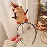 Ratatouille Hairband Cute Headband Kawaii Plush Hair Accessory Color Doll Wide-Brimmed Hairpin Creativity Headdress Gift