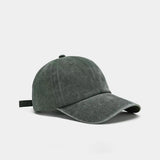 Hat Men's Washed Coated Baseball Cap Color Tile Korean Version Simple Dome Cap Solid Color Sports Sun Hat