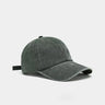 Hat Men's Washed Coated Baseball Cap Color Tile Korean Version Simple Dome Cap Solid Color Sports Sun Hat