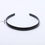 1 Piece Simple Women Headbands Fashion Head Band for Girls  Solid Black Color Casual Hair Accessories Plastic Headbans Wholesale