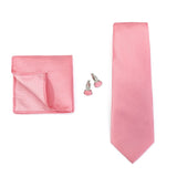 Corbata de marca de moda hecha a mano, sólida, con pañuelo y gemelos, para hombre, corbata, traje, camisa, accesorios de boda, regalos para hombre.
