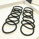 100Pcs Black Elastics Small Hair Ties Elastics Small Hair Rubber Bands Accessories Ponytail Holders for Women Girls Baby Toddle