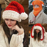 Winter Cartoon Knitting Hat Cute Animal Ear Cosplay Hat Outdoor Sport Hat Woolen Caps Windproof Headwear Balaclava Photo Props