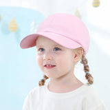 Kids Snap Back Baseball Cap Solid Color Spring Summer Hip Hop Boy Hats Sun Caps Adjustable Breathable Outdoor Travel Kids Hats