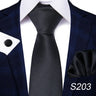 Brand Fashion 8 cm Tie For Men Woven Festive Present Tie Handkerchief Cufflink Set Necktie Shirt Accessories Red Striped