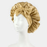 Europe and the United States selling style color cloth streamer round hat bow imitation silk women's nightcap beauty hair care h