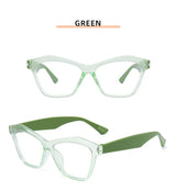 Retro Men Women Clear Lens Presbyopia Glasses Personalized Cat Eye Reading Glasses Blue Light Blocking Eye Protection Eyewear