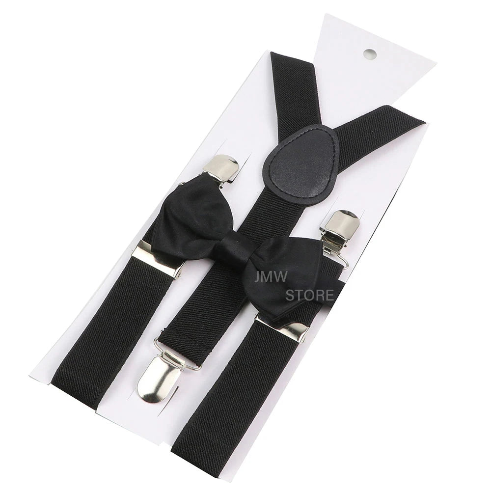 Elastic Leather Suspenders Bowtie Set Braces Men Women Sage Green Adjustable Braces Straps For Wedding Y-Back Shirt Accessories