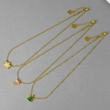 VKVVA Fashion Jewelry Candy Cane Christmas Tree Snowflake Short Pendant Necklace for Women Unique Gifts