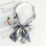 Fashion JK Bowtie Women College Student Collar Tie Cotton Plaid Bowknot Lolita Girls Adjustable Butterfly Anime Cosplay Cravat