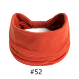 Headbands for Women Cotton Wide Headwrap Yoga Workout Hairbands Elastic Sport Head Bands Turban Bandana Bandage Hair Accessories