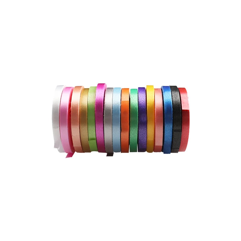 10metre/Roll Balloon Ribbon Birthday Party Decoration Supplies Wedding Accessories DIY 5mm Balloon Rope Satin Colourful Ribbons