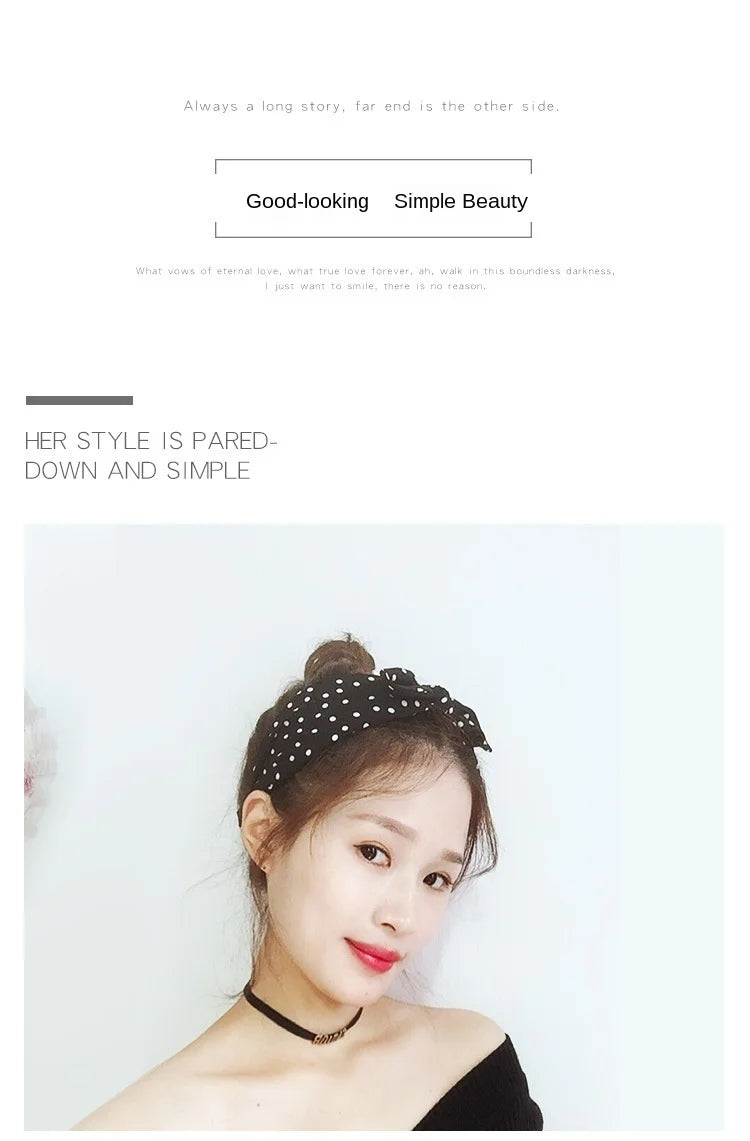 Women Hairbands Wide Female boho ties headband accessories Bow Hair Hoops Headwear Floral Hair Accessories Girl Head Band Lady