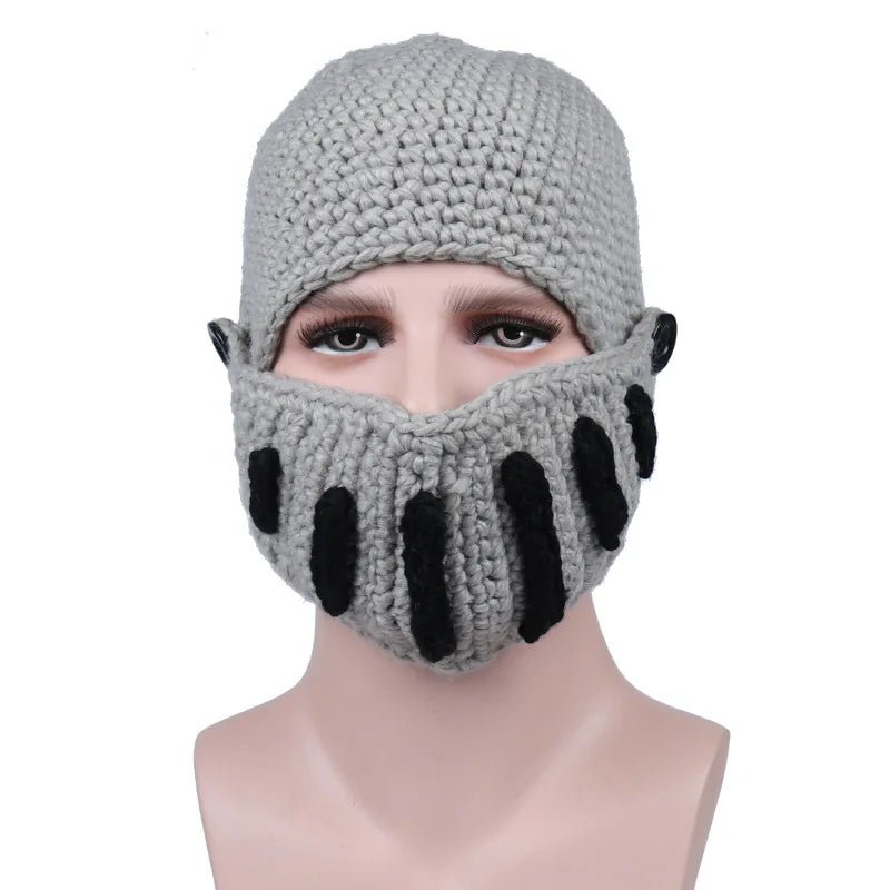 Roman knight knitted hat winter ski mask hat warm Christmas hat bean winter snow hat pullover hat