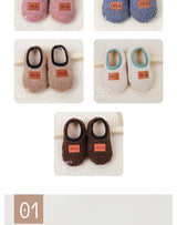 Autumn Winter Baby Slippers Toddler Plush Floor Sock Shoes Boy Girl Children Soft Anti-slip Walking Shoes Indoor Home Kids Shoes