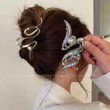 Fashion Geometric Metal Hair Claw Clips for Women Vintage Hair Clamps Crab Headband Hairpin Girls Hair Accessories Headwear