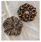 Leopard Print Scrunchies Hair Tie Hairs Rope High Elasticity Elastic Hairs Band Ponytail Holder Elegant Women Hair Accessories