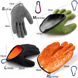 Fishing Gloves Catch Fish Anti-slip Durabl Knit Full Finger Waterproof Work Cutproof Glove Clasp Left Right Apparel Protect Hand