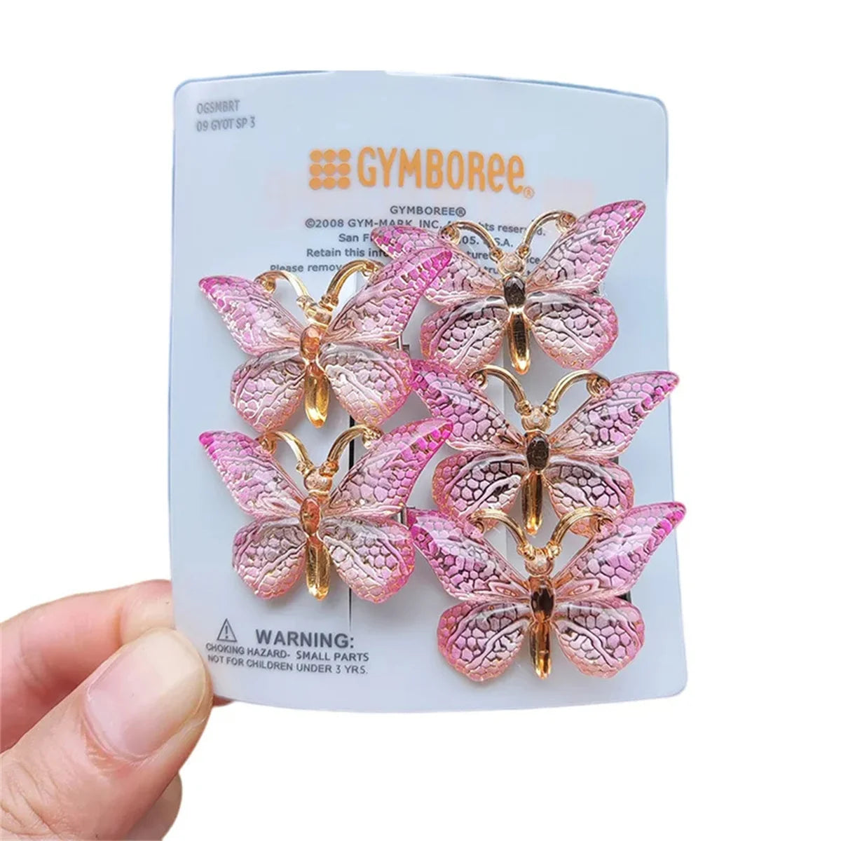 5PCS Sweet Stereoscopic Color Gradient Cute Baby Hairpins Kids Hair Clips Children Headwear Princess Barrette Girls Accessories