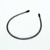 Black Metal Wavy Headband Men Women's Hair Band Head Hoops Bands Headwear Sport Headbands Hairband Bangs Holder Hair Accessories