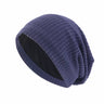 Women Men Sleeping Hat Baggy Beanie Satin Lined Night Unisex Sleep Cap Hair Care Bonnet Hair Loss Nightcap Pullover Hat Headwear