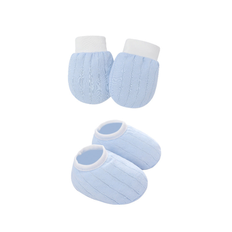 2-3pcs Spring and Autumn Baby Hat ear shape Bonnet Gloves Socks Set  Newborn Hats Fall Casual Photography Props Nightcap Fashion