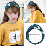 Cross elastic headband chiffon silk headband ladies headband hair accessory sports face wash