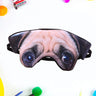 3D Dog Pattern Eye Mask Funny Shade Nap Cover Blindfold Sleeping Mask Eyepatch Sleep Goggles (Pug)