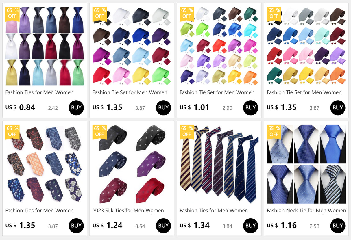 Fashion Ties for Men Women  10CM 4'' Business Wedding Accessories Silk Tie Solid Striped Black Blue Red White Purple Necktie