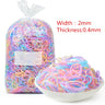 500Pcs Colorful Mini Jelly Elastic Rubber Elastics Hair Bands For Women Girl Styling Tool Set Hair Accessories Wedding Hairstyle