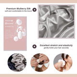 2PCS 3.5CM Mulberry Silk Scrunchies Women Grils Hair Ties for Hair Sleep No Damage Hairband Curly Hair Elastics Ponytail Holder