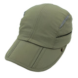 Connectyle Boys Girls Kids Summer UPF 50+ Sun Protection Cap Adjustable Quick Dry  Detachable Fishing Hat with Neck Flap