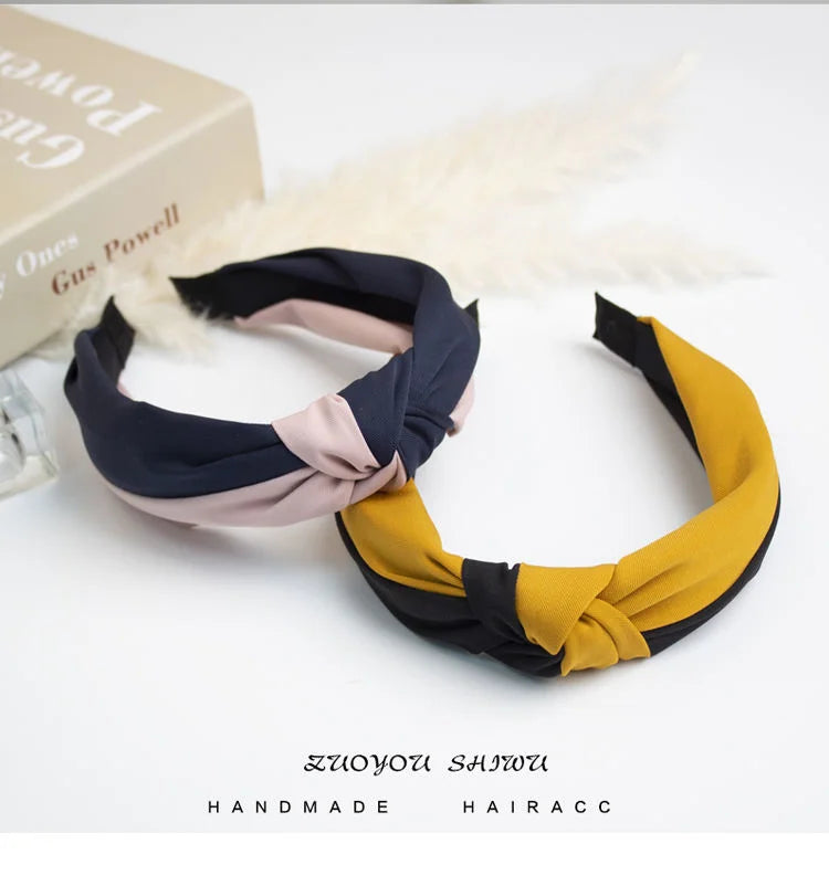 New Flower Headbands For Women Hair Hoop Knot Turban Headband Elastic Hairband Hair Accessories for Girls No Slip Stay