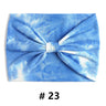 Tie Dye Headbands for Women Wide Turban Headwrap Knotted Vintage Hairbands Cotton Bandanas Bandage Headscarf Hair Accessories