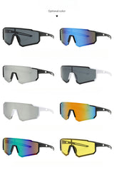 New Style Wrap-around Fashion Sports Glasses For Men And Women,Mirrored,Reflective Lenses,Outdoor Activities Like Cycling,Skiing