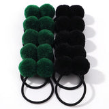 10Pcs/lot Grosgrain Ribbon Pigtail Hair Bows Elastic Hair Ties Hair Bands Holders Girls Baby Hair Accessories for Baby Infants