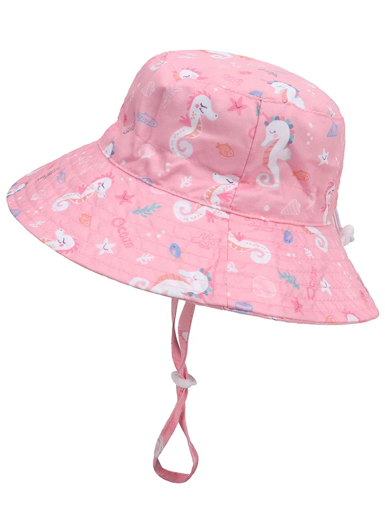 Chapeau de protection solaire en polyester pour enfants, tendance et tendance, idéal pour les sorties en plein air