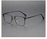 FIRADA Fashion Comfort Glasses Retro Luxury Titanium Square Eyewear Optical Prescription Eyeglasses Frame For Men Women 20363-C
