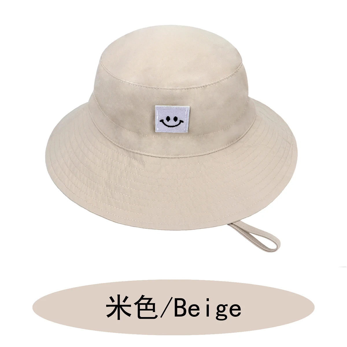 SMILE Baby Sunhat Summer Spring Kids Bucket Hat For Girls Boys Children Big Visor Cotton Sun Cap Beach Travel Panama Hats Caps