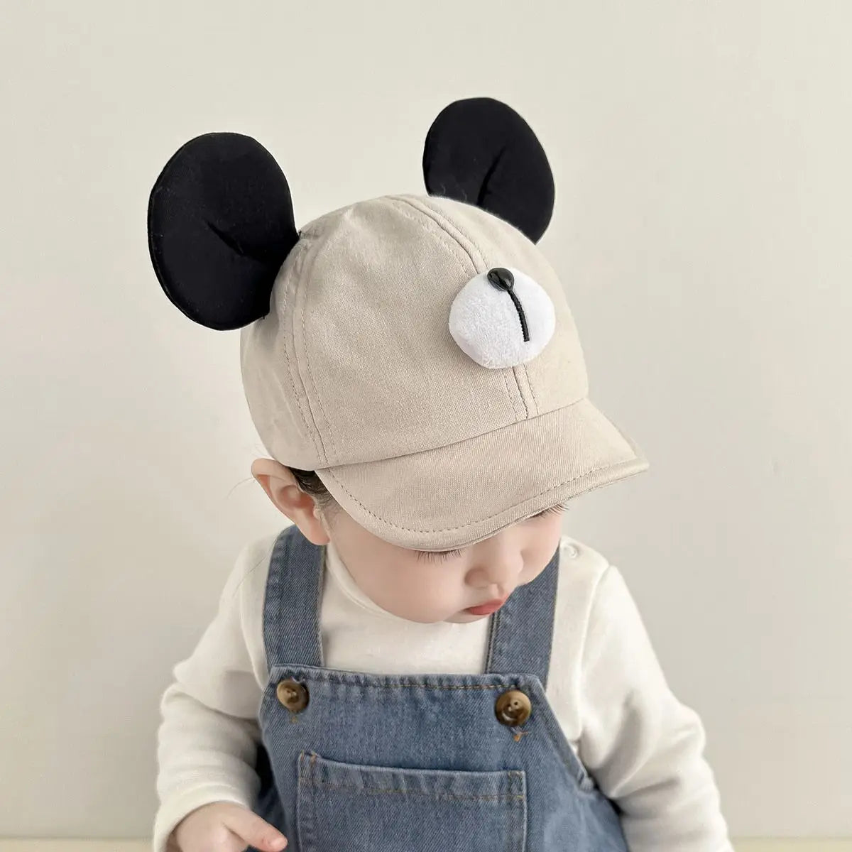 Cute Bear Ear Baby Hat Kids Boy Girl Soft Cotton Peaked Bonnet Caps Children Cartoon Casual Sun Visor Hats