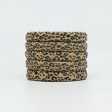 5PC High Elasticity Hair Ties Leopard Print Elastic Hair Scrunchie Ties for Women Wild Fashion Head Rope Hair Styling Accessorie