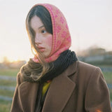 2024 Winter Balaclava Hats For Women Knitted Hooded Caps Designer's Cute personality Hats One-Piece Neck Collar Beanies Cap