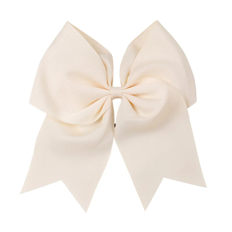 8'' Large Elastic Hair Bows Head Rope Bands Grosgrain Ribbon Hair Ties Boutique Bow Tie For Girls Headwear Hair Accessories