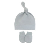 Newborn Baby Hat with Gloves Autumn Winter Warm Cotton Kids Beanies Stuff Children Accessories Infant Nightcap 0-6 Months Babies