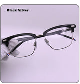 Men Square Business Titanium Acetate Glasses Frame Fashion Brand Designer Ultra-light Eyeglasses TB711 Sun Sunglasses Glasses